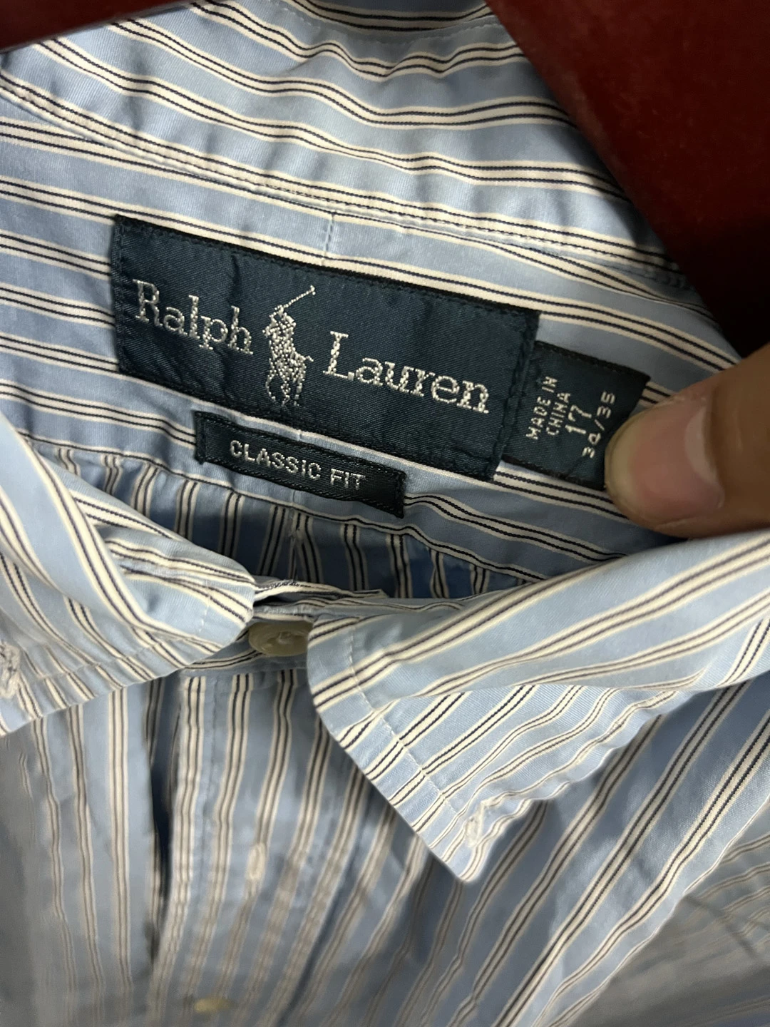 Camisa Rayas Azul Ralph Lauren