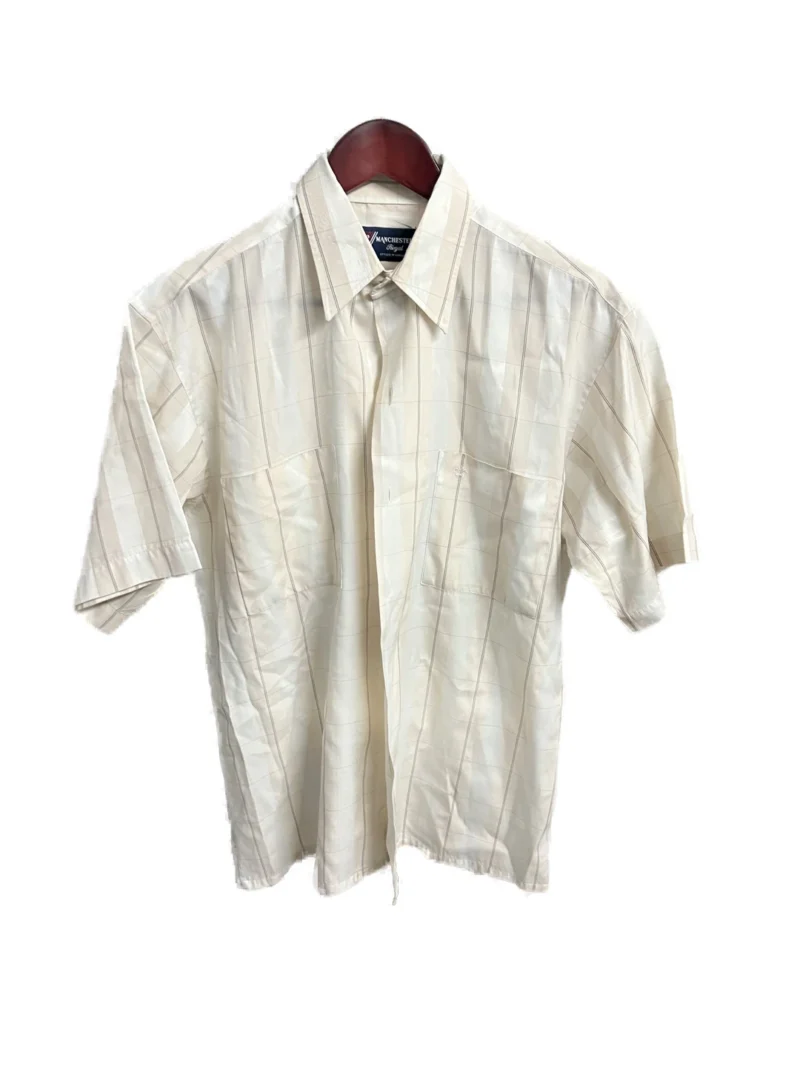 Camisa Manga Corta Amarillo Claro