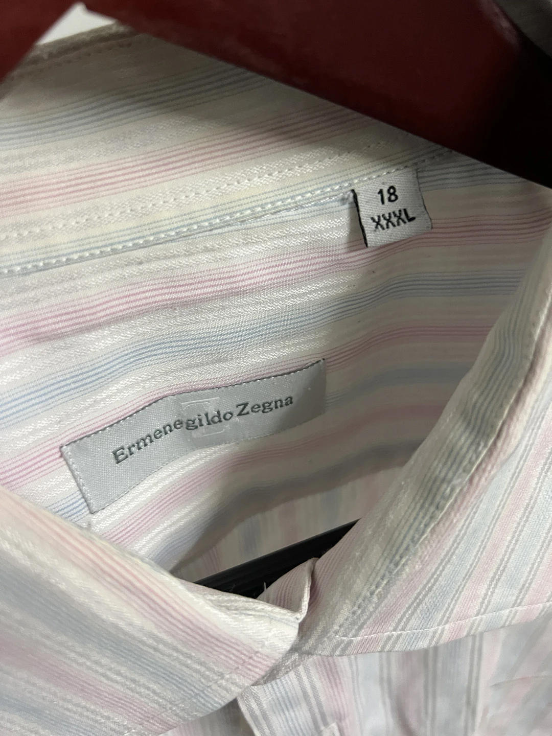 Camisa Botones Rosa y Azul Pastel