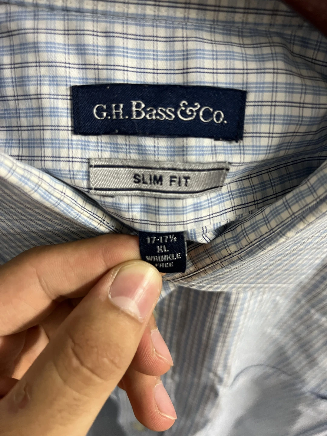 Camisa Cuadros Tonos de Azul