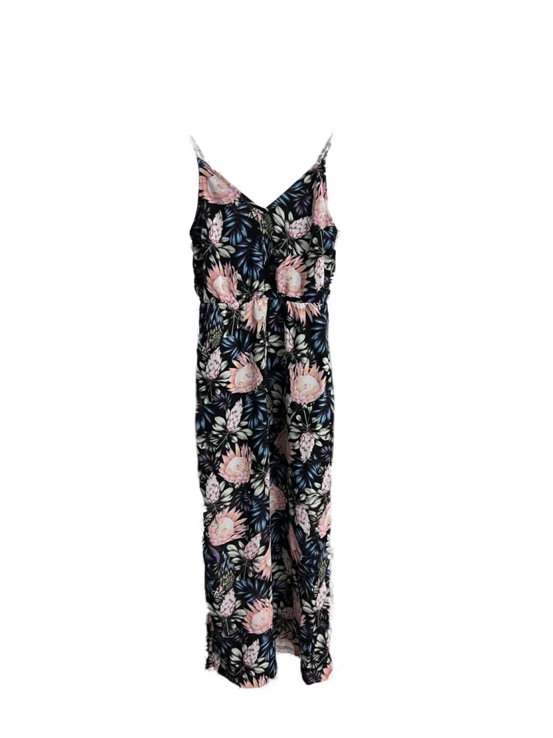 Vestido largo con diseño floral