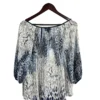 Blusa Blanca con Azul Investments
