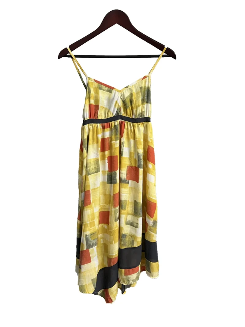 Vestido Amarillo con cuadros