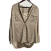 Blusa Cafe con Bolsos