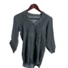Blusa Gris de Botones