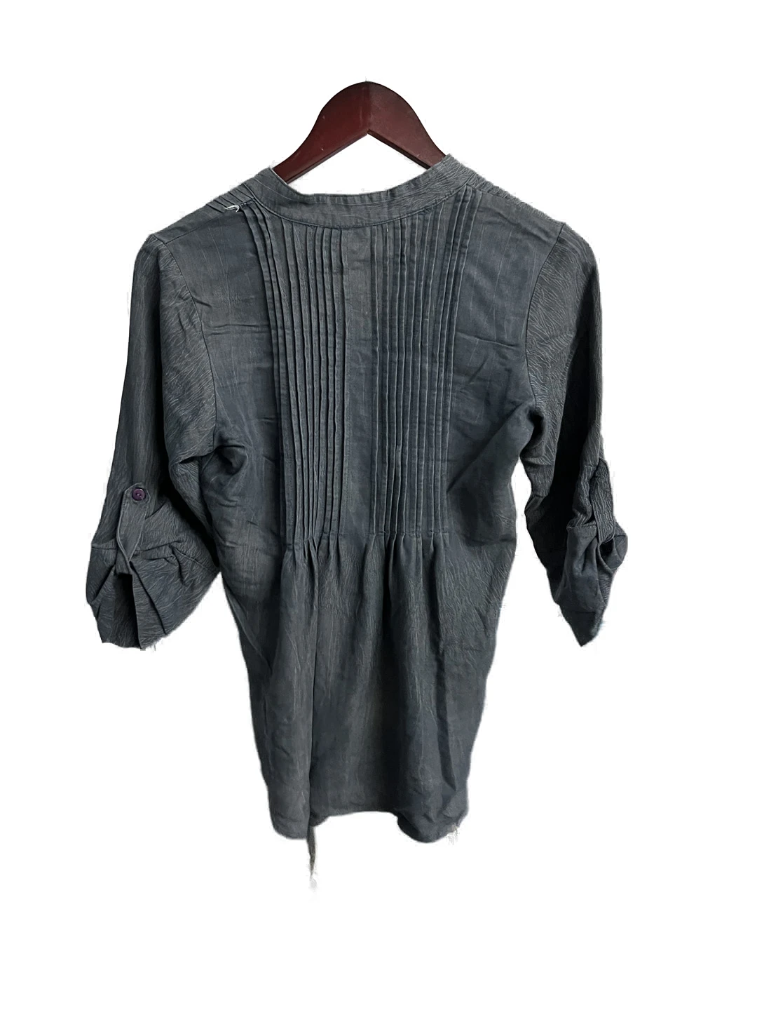 Blusa Gris de Botones