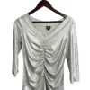 Blusa de Fiesta Plateada