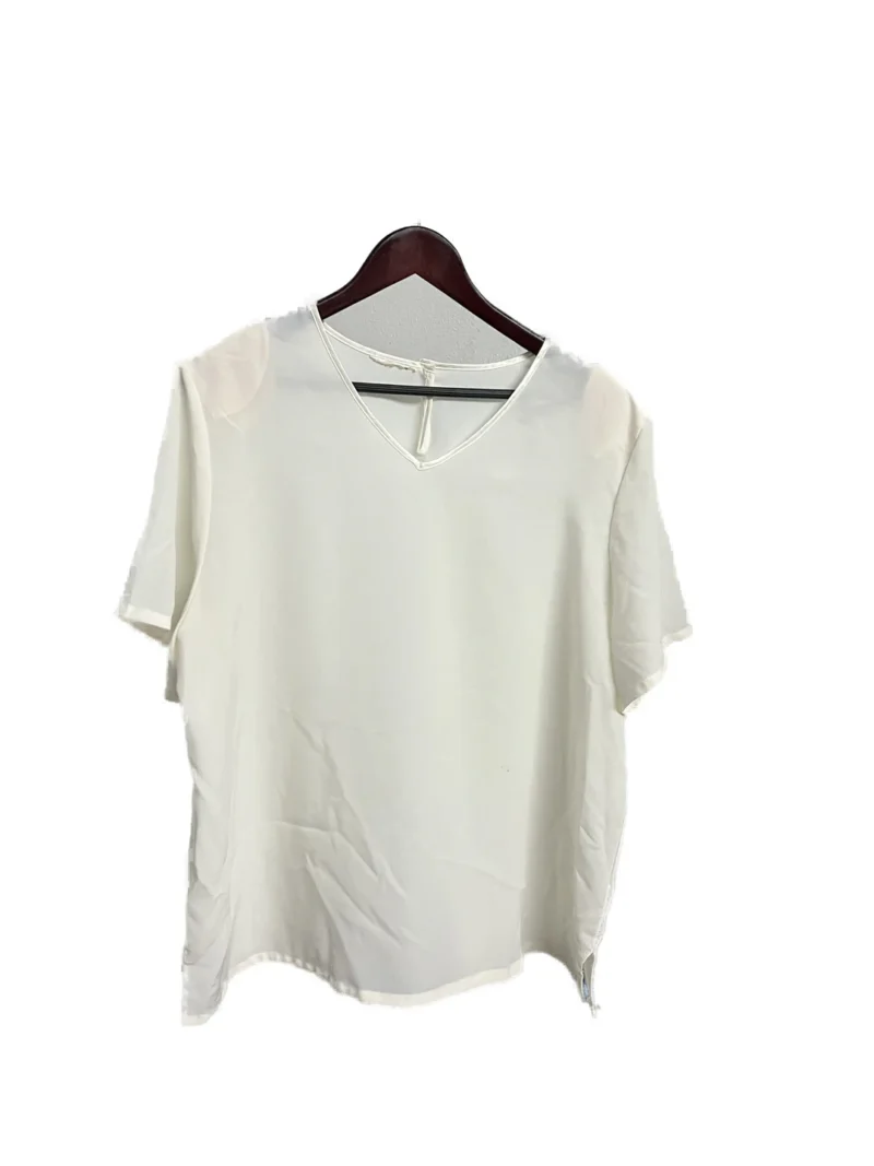 Blusa Blanca Manga Corta