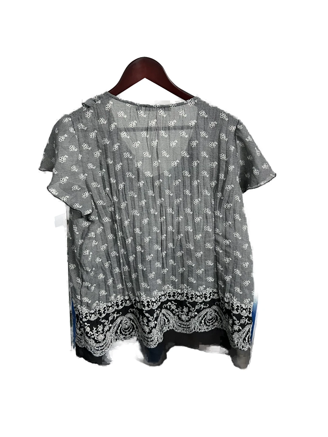 Blusa Gris con Diseño