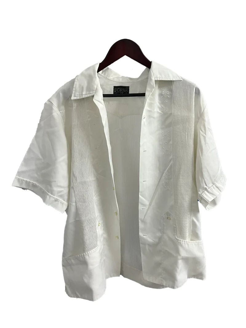 Guayabera Blanca con Diseño