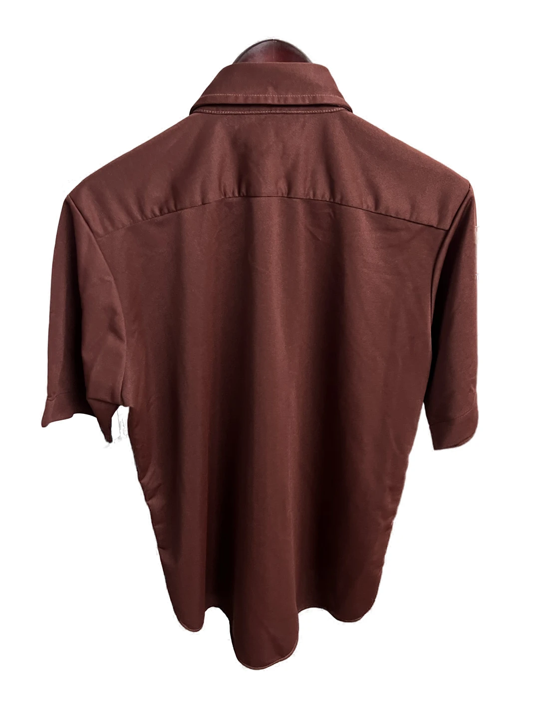 Camisa Botones Manga Corta - Vino