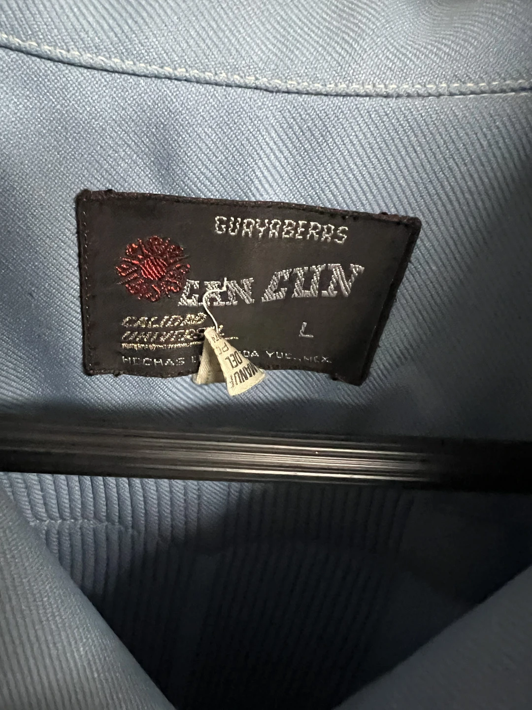 Guayabera Manga Larga Formal Azul