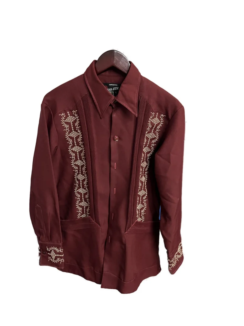 Guayabera Manga Larga Formal Vino