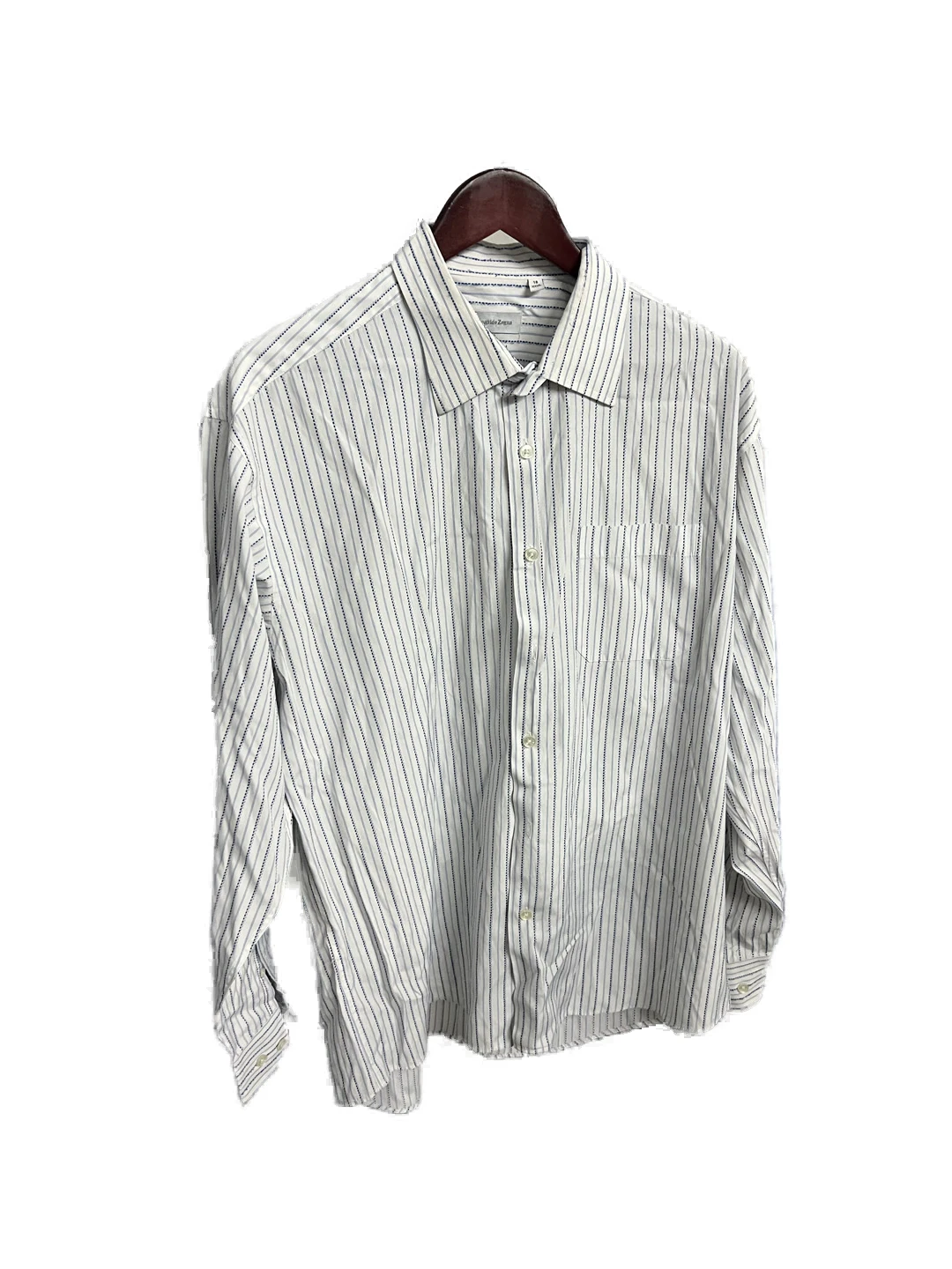 Camisa Formal Pin Stripe Ermenegildo Zegna