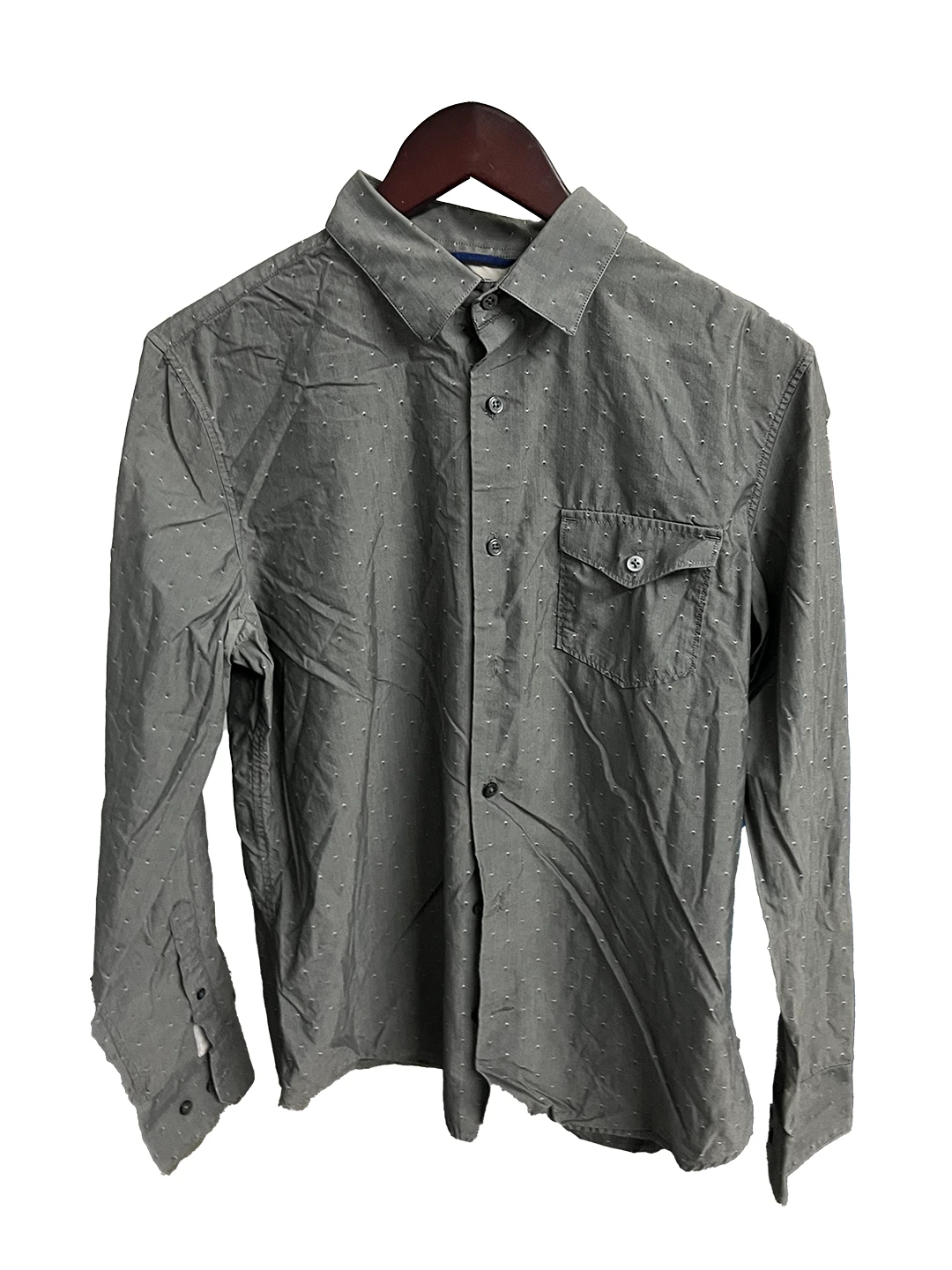 Camisa Botones con Puntos Blancos Banana Republic