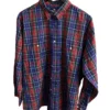 Camisa de Botones Cuadros Azules y Rojos